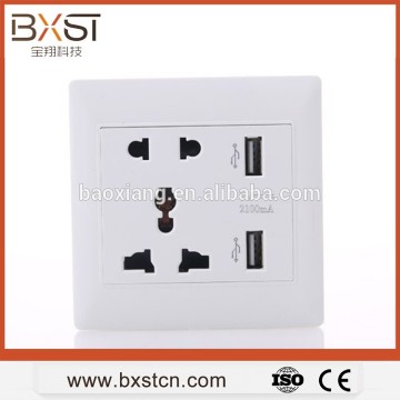 Power Supply usb wall socket 250V with 2.1A USB Charger Ports