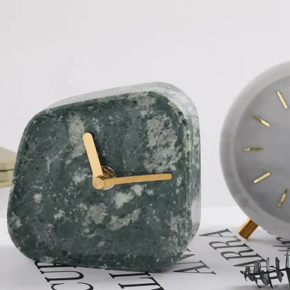 Factory Direct High-Quality Desk & Table Clocks: Marble Alarm Clocks for Home Decor