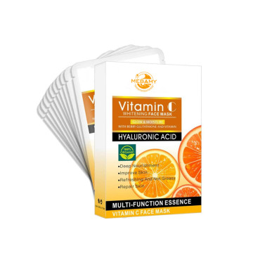 Maschera per il viso acido ialuronico di vitamina C ialuronica.