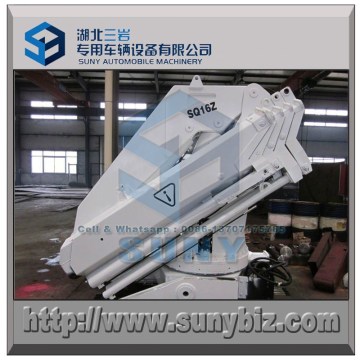 17 meters work radius 16 ton SQ16ZA4 knuckle boom fold arm truck crane