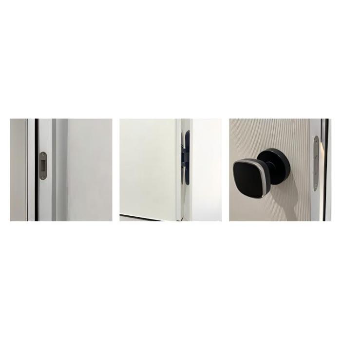 Laje de porta de madeira com núcleo sólido de estrutura invisível moderna