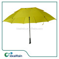 Guarda-chuva Windproof do golfe da fibra de vidro de 30 polegadas amarelo