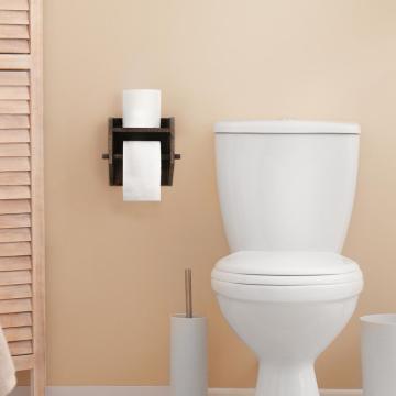 Farmhouse Toilet Paper Holder with Phone Shelf