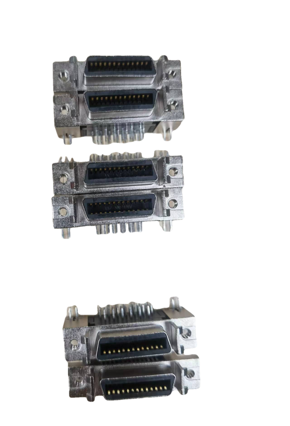 Connecteur SCSI 1,27 mm En-têtes de réceptacle 20p Ribbon à angle droit