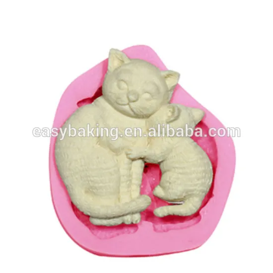 Wholesale Cat Mother Silicone Chocolate Mold