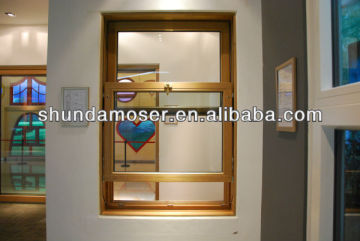 double glazed wood awning timber window