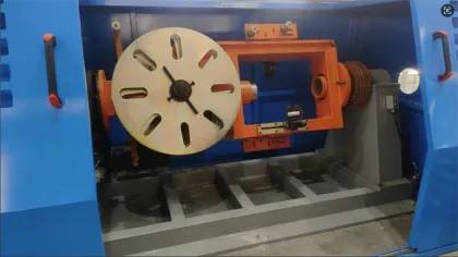 Eccentric steel belt armor machine