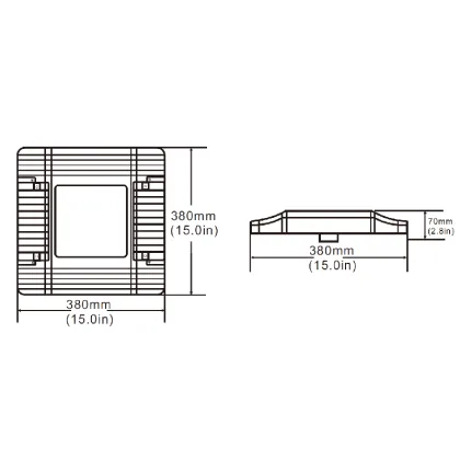 60W led parking garage canopy lights