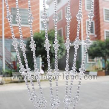 Nieuwste ontwerp romantisch acryl kristal kralen douchegordijn