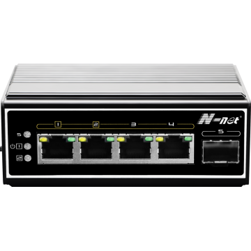 5 ports industrial full gigabit POE switch