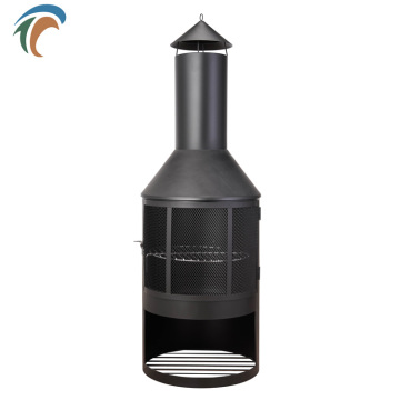 Cast Iron Outdoor cold rolled sheet traditional black outside heater fireplace corten steel bbq grill flame heater fire pit