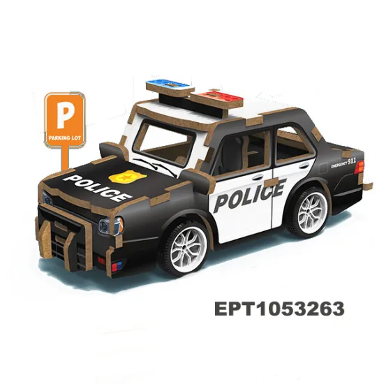 22-Piece Wooden Puzzle Truck and Police Car Set: An Educational Toy for Kids