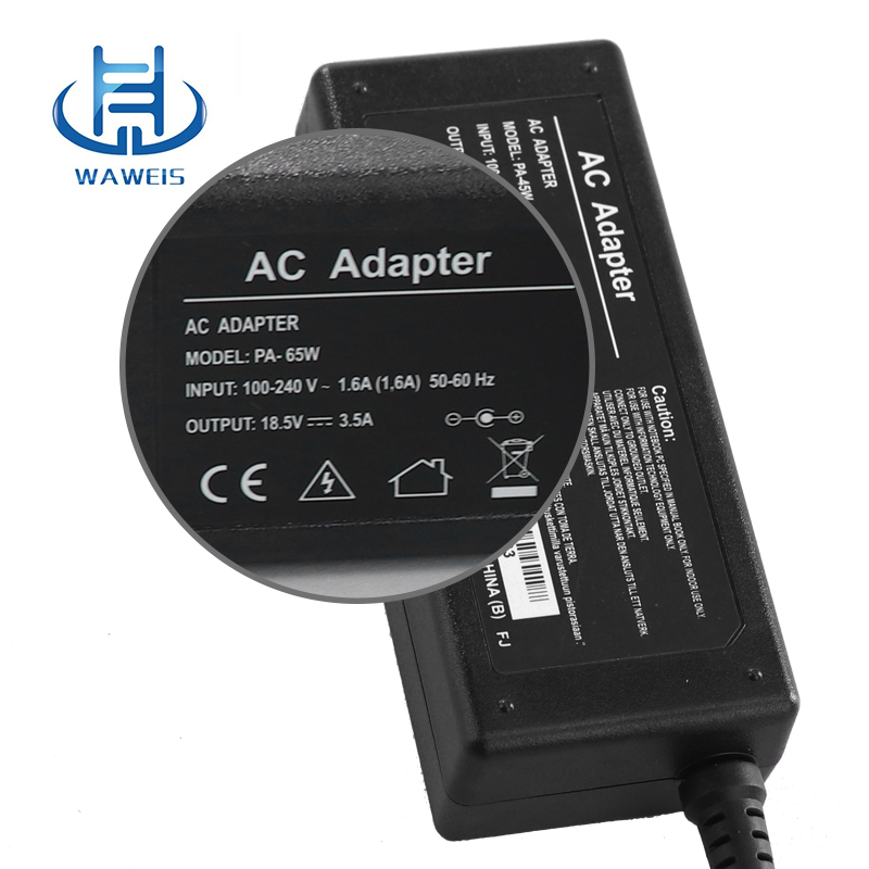 Battery charger laptop adapter 18.5v 3.5a for HP