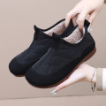 Mother round toe cotton shoes