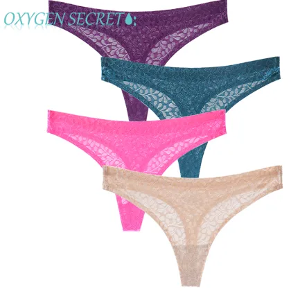OXYGEN SECRET Multicolor Optional Ice Silk Traceless Sexy Thong