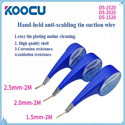 Anti scalding desoldering wick