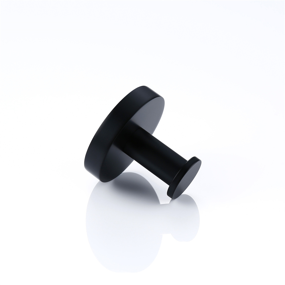 robe hook matt black