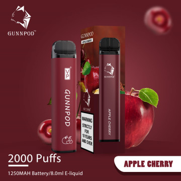 Gunnpod 2000 puffs engångsvape enhet original