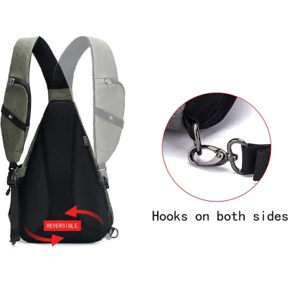 Custom Factory Hot Casual Men's Chest Bag - Simple Shoulder Crossbody Bag