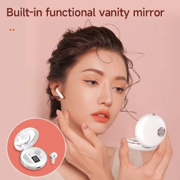 Makeup Mirror Headset Touch Control hörlurar och hörlurar