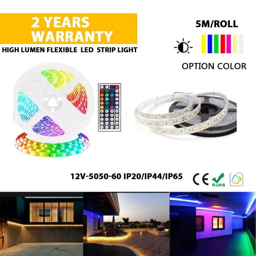 High quality 5050 RGB changing color strip light