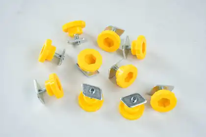 Clover Drive Fasteners for Fiber Optic Raceway Systems