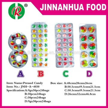 sweet colorful tablet press candy