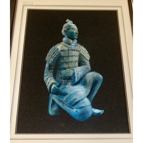 Shisancha Guochao Sichuan Bordado Guerrero De Terracota