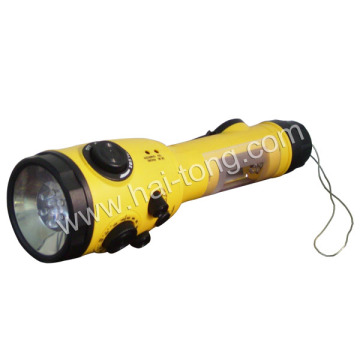 2015 Solar Gifts Solar Radio Solar Flashlight Torch with LED Light for Emergency Use (HT-3068)