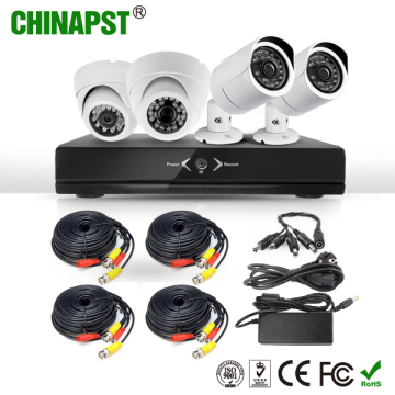 2017 가장 화끈한 실내 및 야외 HD 카메라 시스템 4CH CCTV Ahd DVR 키트 (PST-AHDK04B)