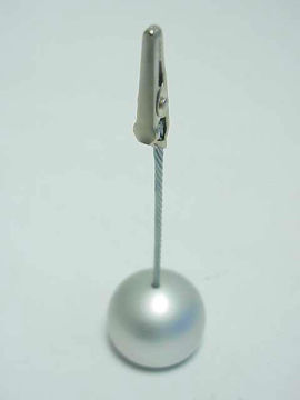 Smooth Aluminum ball shaped Memo Photo Note Holder