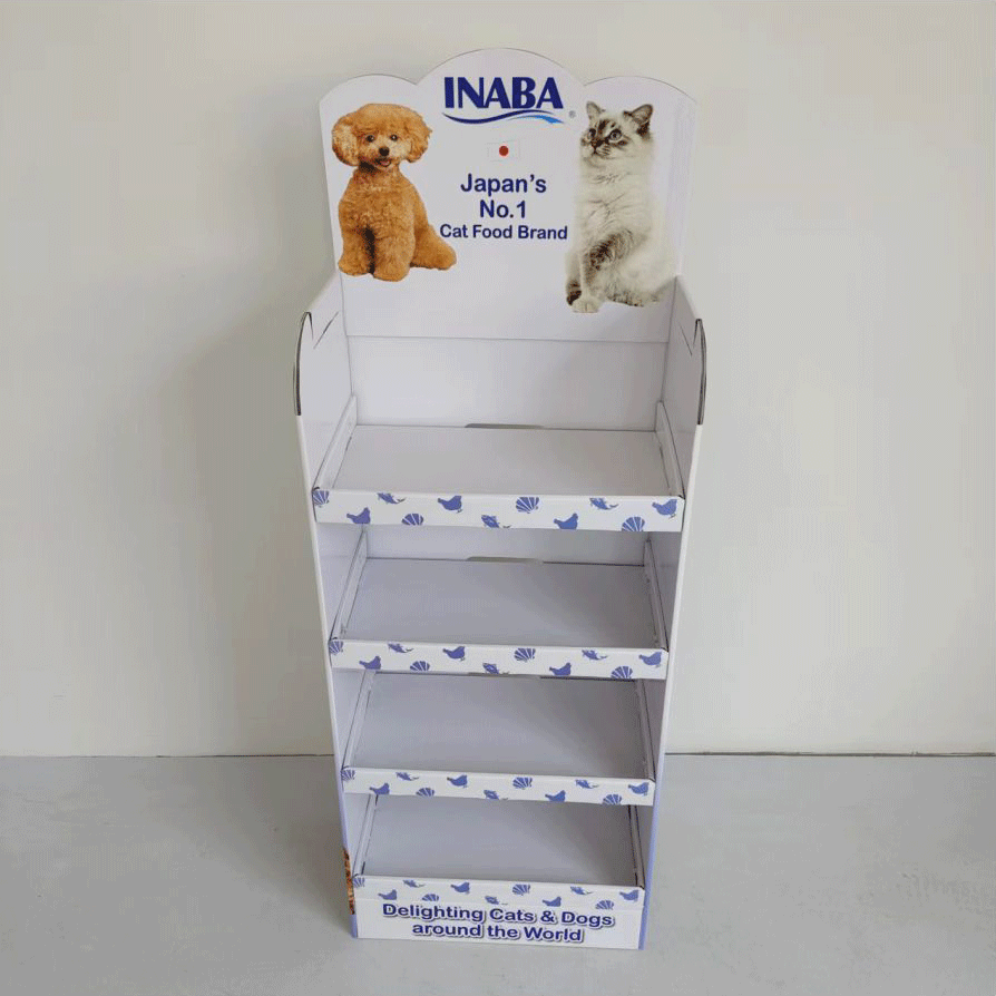 Design de exibição de alimentos para animais modernos