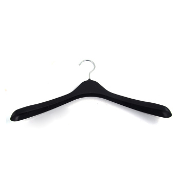 Wholesale Black Plastic Clothes Hangers with Custom Logo Printing