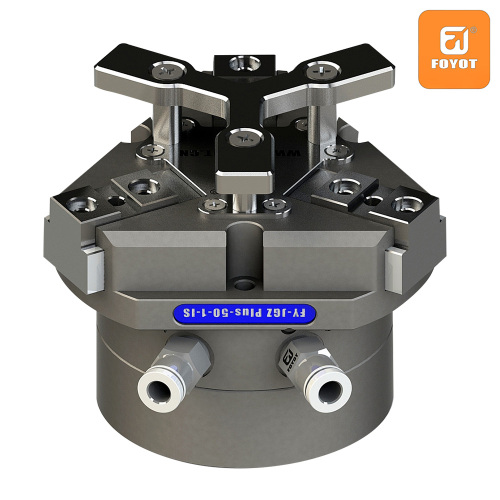 Пневматический захват с тремя когтями для сборки электроники