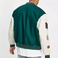 Varsity Baseball Jacket For Men Green