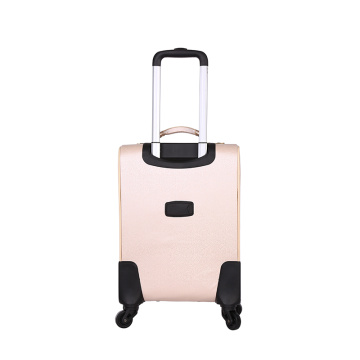 PU travel luggage popular selling trolley luggage