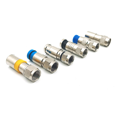 F Type Male Plug Compression Cable Connector Adapter