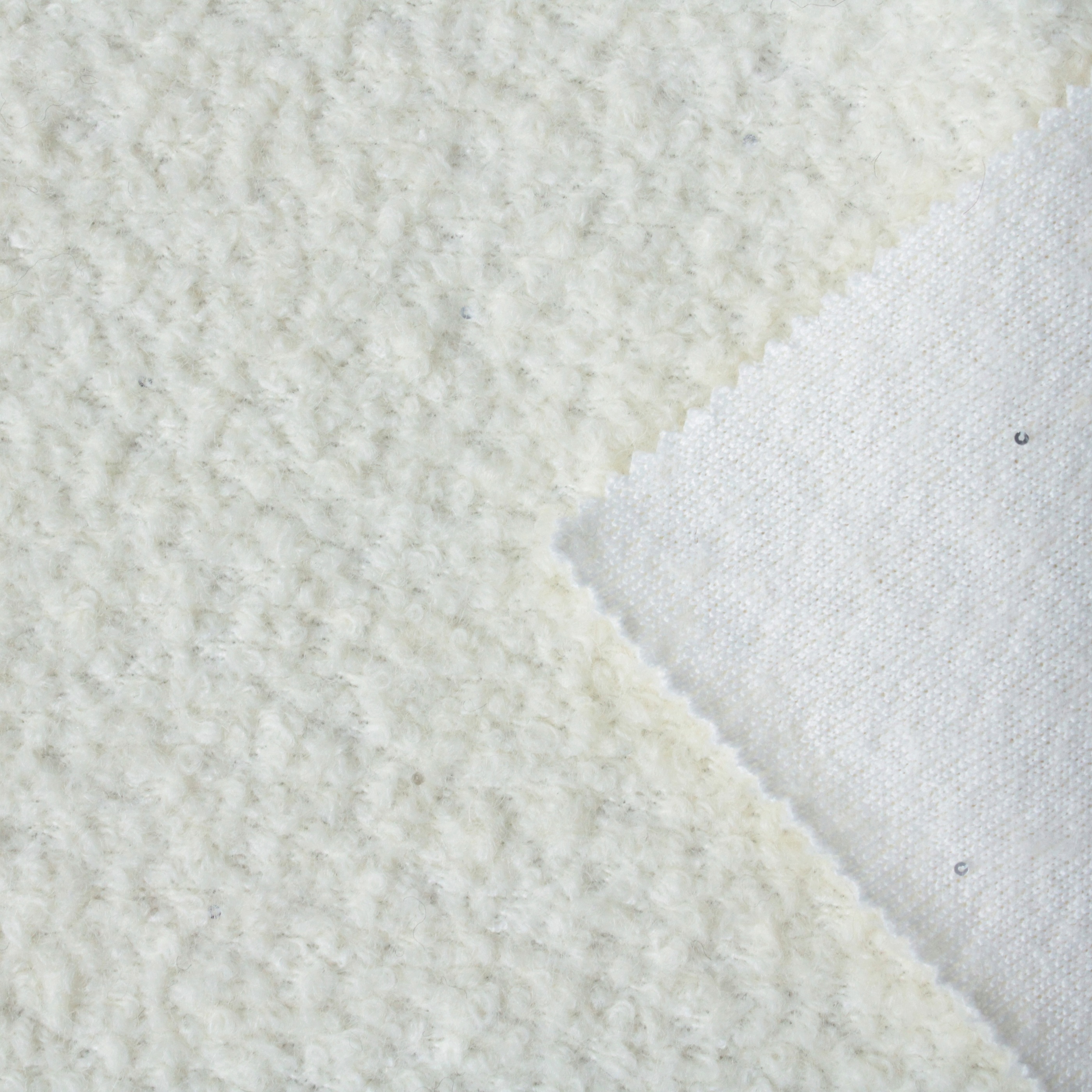 Wool Polyester Sequin Fabric