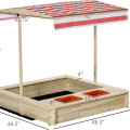 बच्चे आउटडोर समायोज्य ऊंचाई कवर सैंडबॉक्स