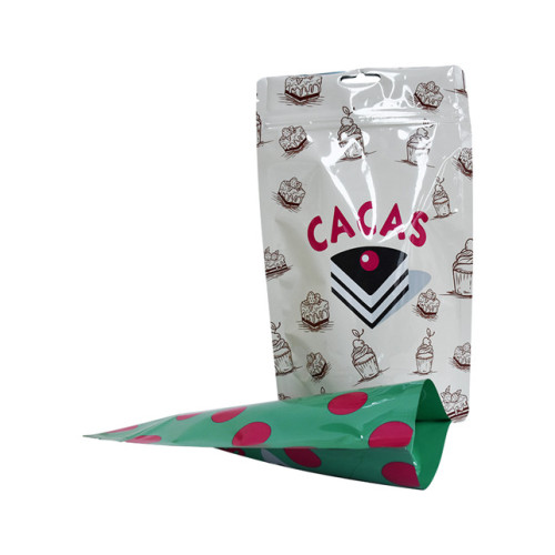 Printed laminated Plastic snack bag sealed with zipper