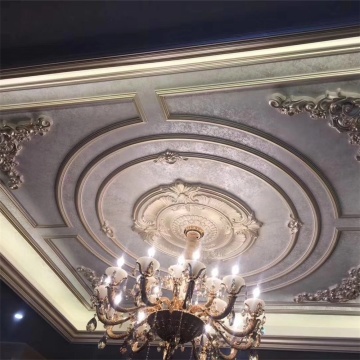 Champagne Gold Polyurethane Ceiling Molding for Luxury Interiors