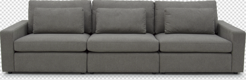 Black leather combination sofa