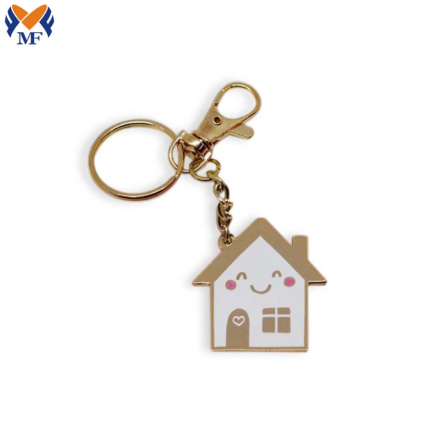 Customized metal craft enamel keychain