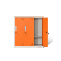 Locker in metallo arancione a 4 gradini di direct maker