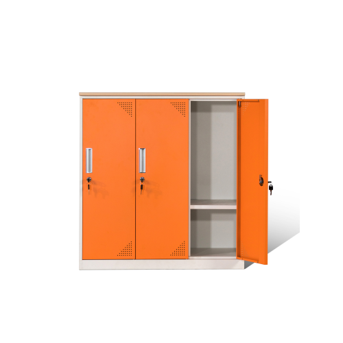 Lockers de metal de naranja de 4 puntajes de Direct Maker