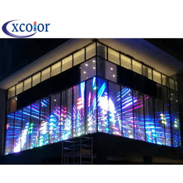 Popular Transparent Advertising Display P7.81 Using LED
