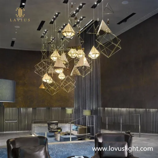 Hot Selling simple Luxury Style Villa Hotel Home Decoration G9 Modern Large Project Chandelier Pendant Light
