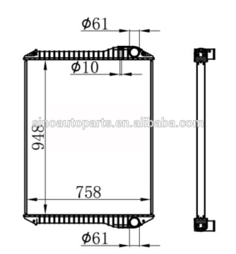 AUTO COOLING RADIATOR 16041E0050 160906790 160905572 160806000 160901561 FOR HINO 420T/PROFIA