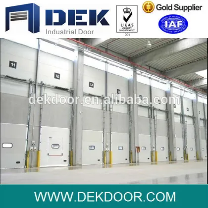 Industrial galvanized steel overhead door