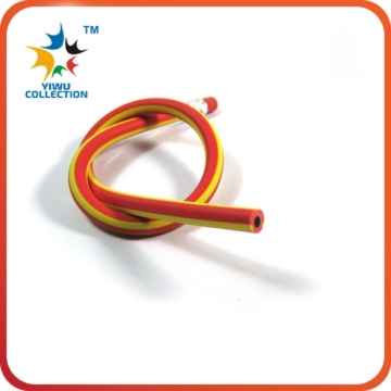 promotional novelty soft fancy flexible plastic pencil for kids